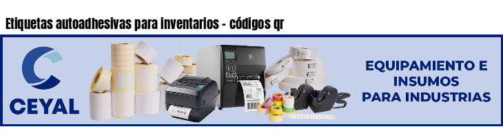 Etiquetas autoadhesivas para inventarios - códigos qr