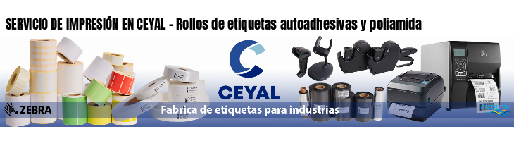 SERVICIO DE IMPRESIÓN EN CEYAL - Rollos de etiquetas autoadhesivas y poliamida