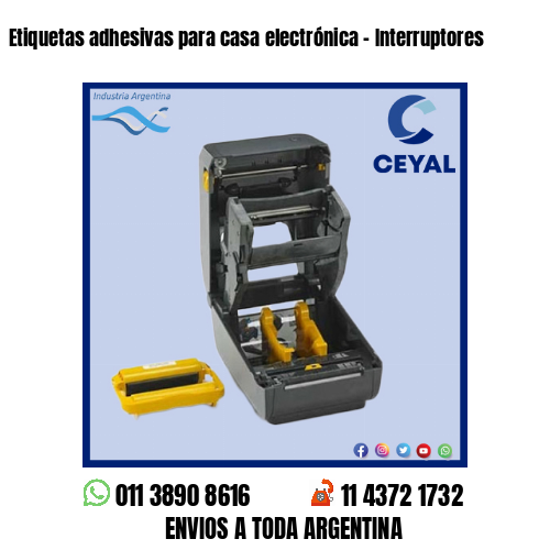 Etiquetas adhesivas para casa electrónica – Interruptores
