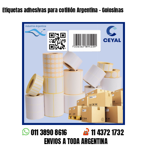 Etiquetas adhesivas para cotillón Argentina – Golosinas