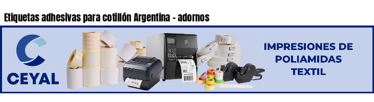 Etiquetas adhesivas para cotillón Argentina - adornos