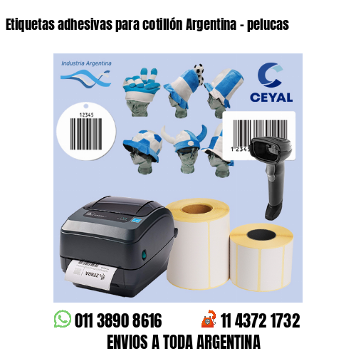 Etiquetas adhesivas para cotillón Argentina – pelucas