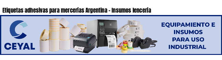 Etiquetas adhesivas para mercerías Argentina - Insumos lencería