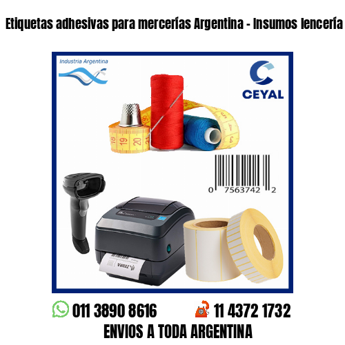 Etiquetas adhesivas para mercerías Argentina – Insumos lencería