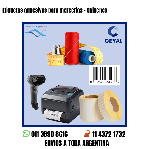 Etiquetas adhesivas para mercerías – Chinches