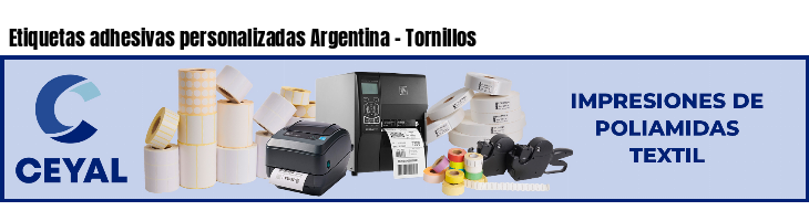 Etiquetas adhesivas personalizadas Argentina - Tornillos