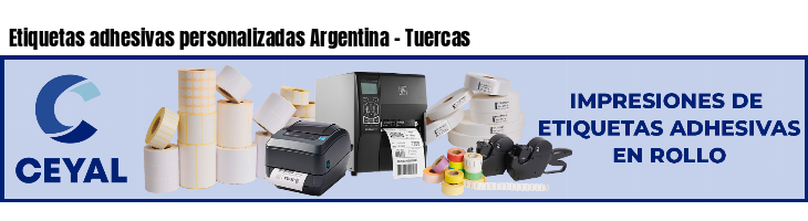 Etiquetas adhesivas personalizadas Argentina - Tuercas