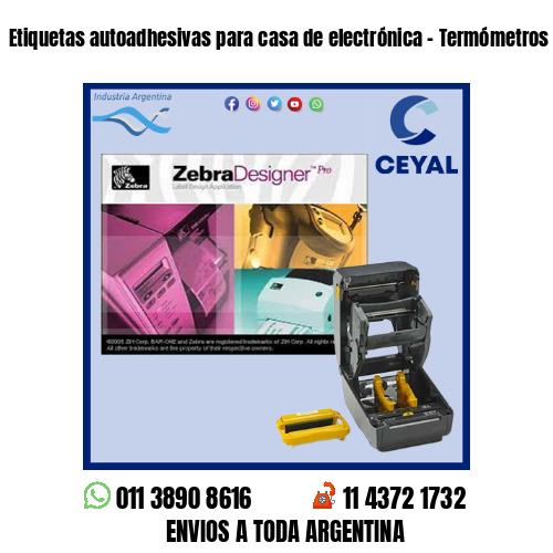 Etiquetas autoadhesivas para casa de electrónica – Termómetros