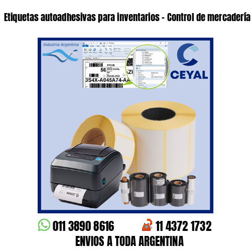 Etiquetas autoadhesivas para inventarios – Control de mercadería