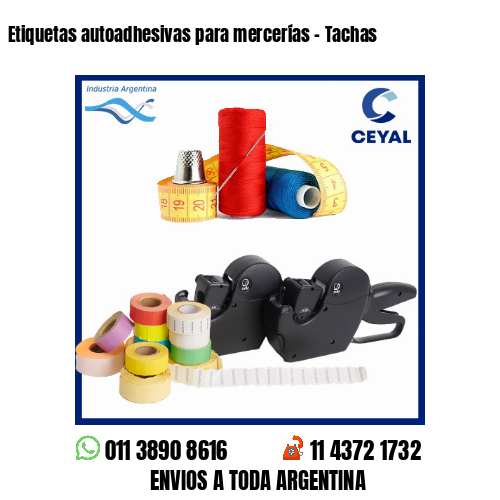Etiquetas autoadhesivas para mercerías – Tachas