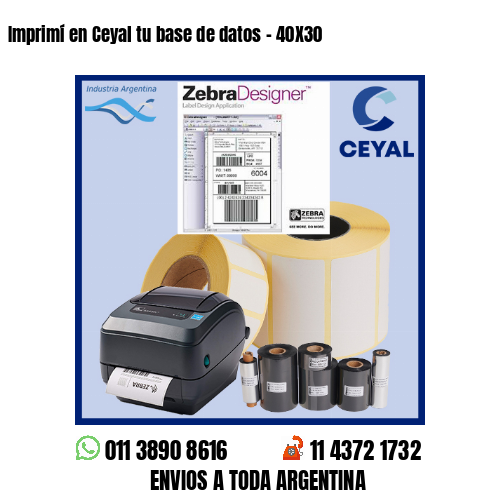 Imprimí en Ceyal tu base de datos – 40X30