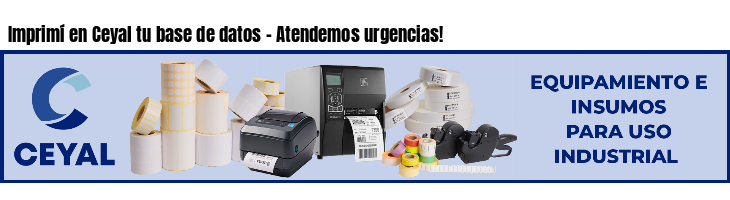 Imprimí en Ceyal tu base de datos - Atendemos urgencias!