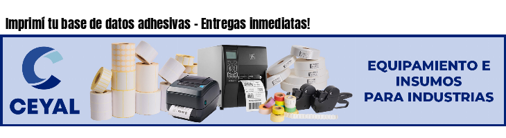Imprimí tu base de datos adhesivas - Entregas inmediatas!