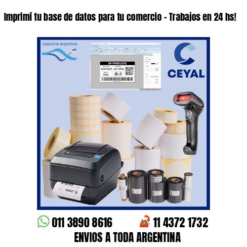 Imprimí tu base de datos para tu comercio – Trabajos en 24 hs!