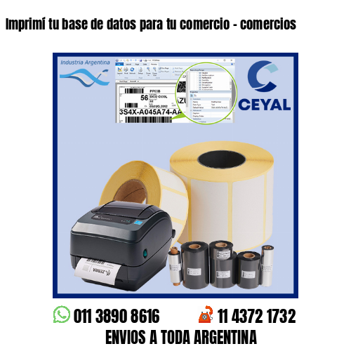Imprimí tu base de datos para tu comercio – comercios