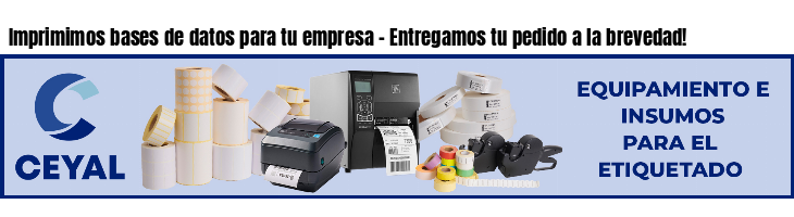 Imprimimos bases de datos para tu empresa - Entregamos tu pedido a la brevedad!