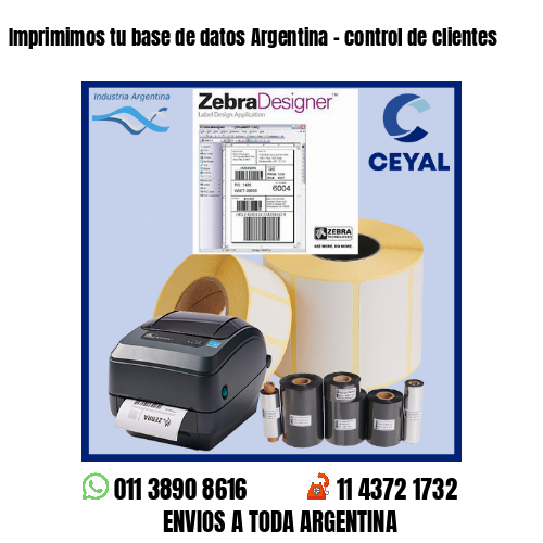 Imprimimos tu base de datos Argentina – control de clientes