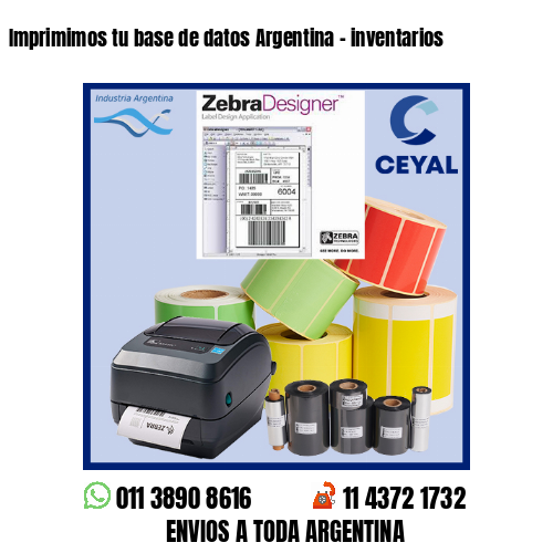 Imprimimos tu base de datos Argentina – inventarios