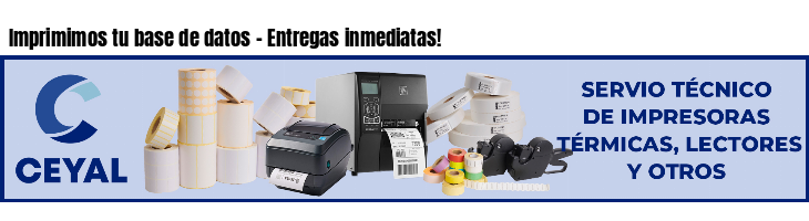 Imprimimos tu base de datos - Entregas inmediatas!