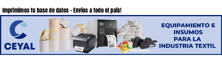 Imprimimos tu base de datos - Envíos a todo el país!