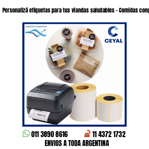 Personalizá etiquetas para tus viandas saludables – Comidas congeladas
