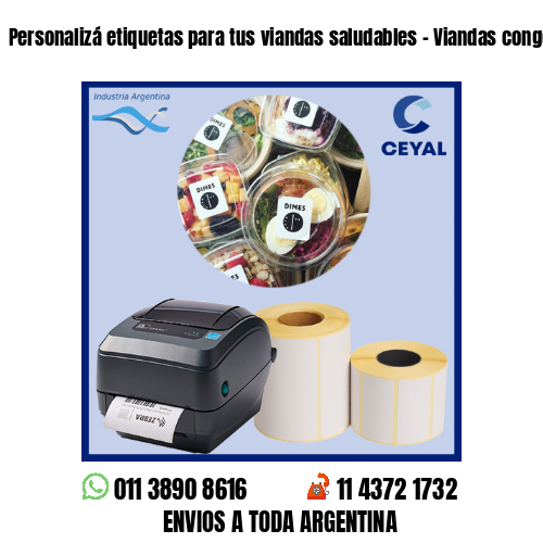 Personalizá etiquetas para tus viandas saludables – Viandas congeladas