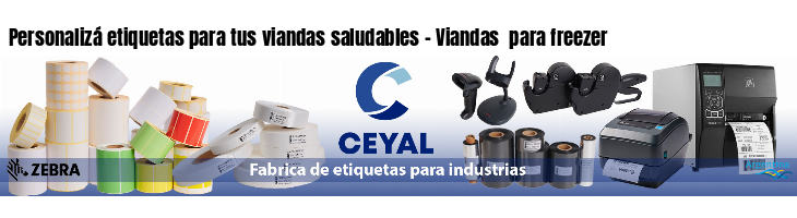 Personalizá etiquetas para tus viandas saludables - Viandas para freezer