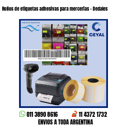 Rollos de etiquetas adhesivas para mercerías – Dedales