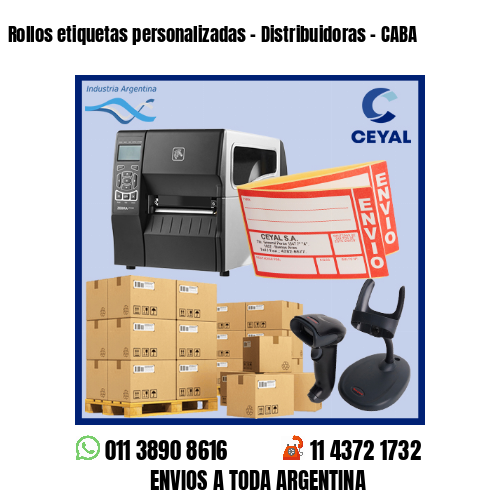 Rollos etiquetas personalizadas – Distribuidoras – CABA
