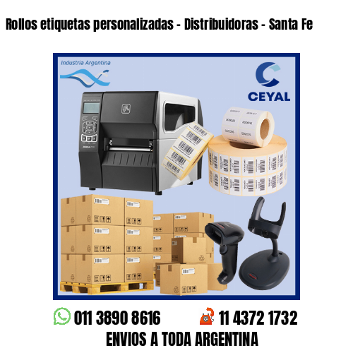 Rollos etiquetas personalizadas – Distribuidoras – Santa Fe