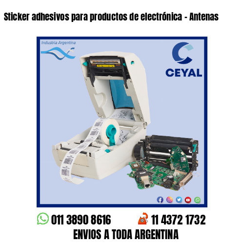 Sticker adhesivos para productos de electrónica – Antenas