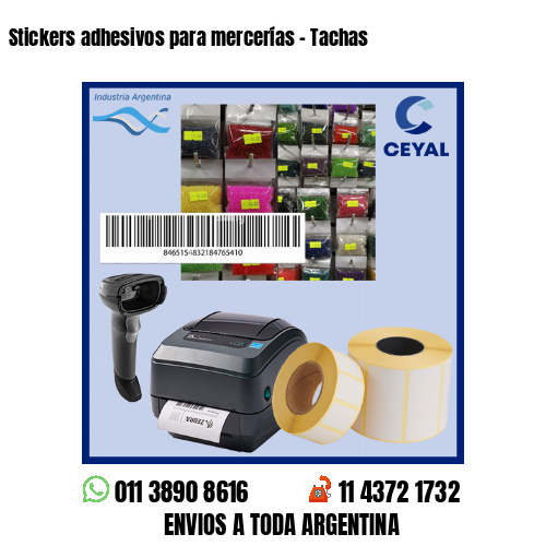 Stickers adhesivos para mercerías – Tachas