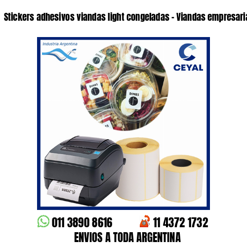 Stickers adhesivos viandas light congeladas – Viandas empresariales