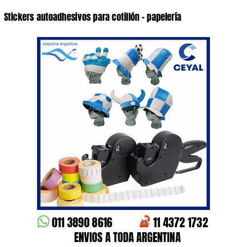 Stickers autoadhesivos para cotillón – papelería