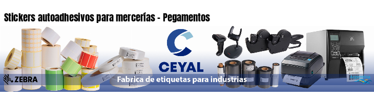 Stickers autoadhesivos para mercerías - Pegamentos