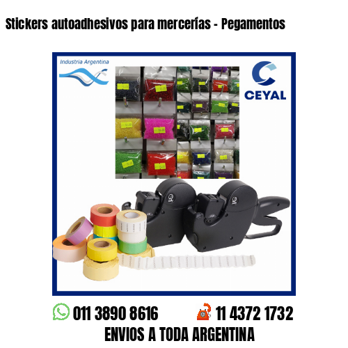 Stickers autoadhesivos para mercerías – Pegamentos
