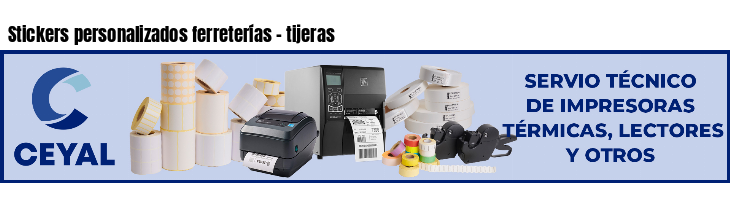 Stickers personalizados ferreterías - tijeras
