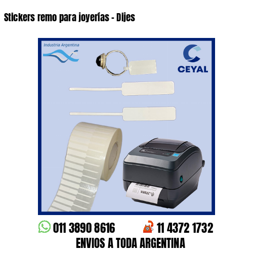 Stickers remo para joyerías – Dijes