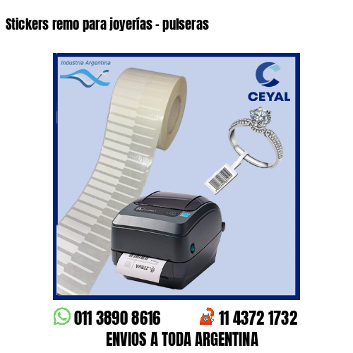 Stickers remo para joyerías – pulseras