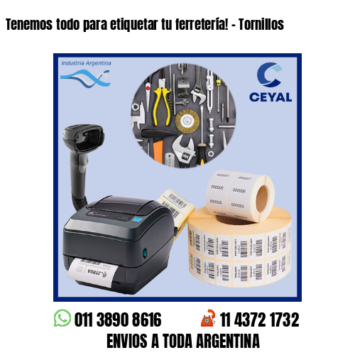 Tenemos todo para etiquetar tu ferretería! – Tornillos