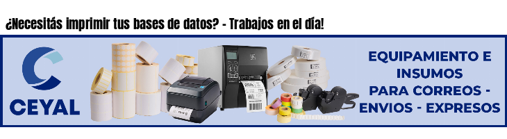 ¿Necesitás imprimir tus bases de datos? - Trabajos en el día!