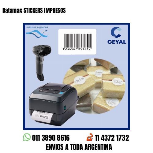 Datamax STICKERS IMPRESOS