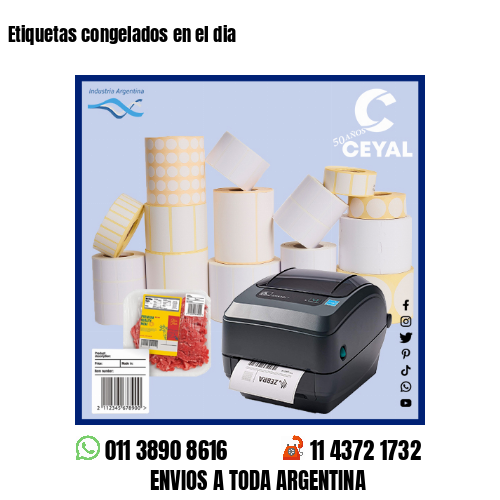 Etiquetas congelados en el dia