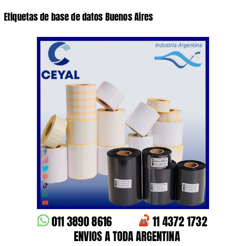 Etiquetas de base de datos Buenos Aires