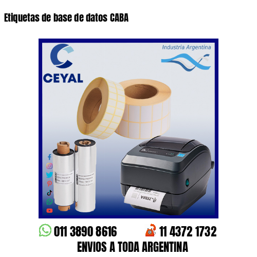Etiquetas de base de datos CABA