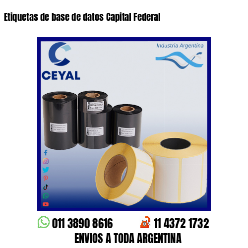 Etiquetas de base de datos Capital Federal