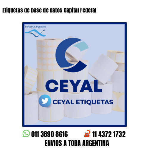 Etiquetas de base de datos Capital Federal