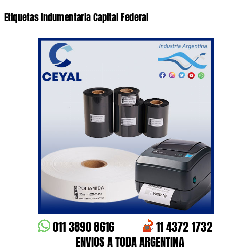 Etiquetas indumentaria Capital Federal