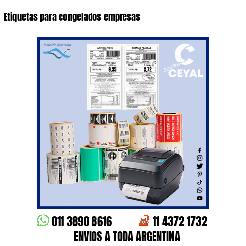 Etiquetas para congelados empresas
