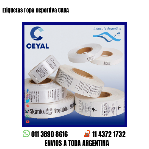 Etiquetas ropa deportiva CABA